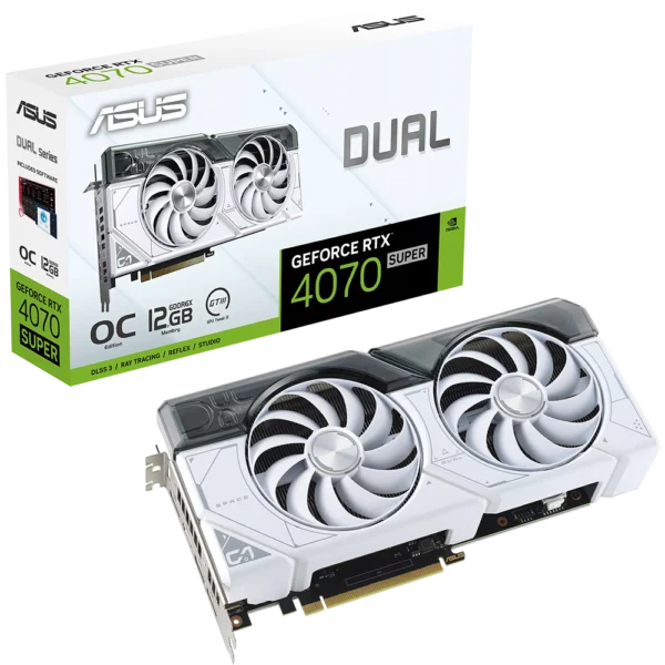 Dual GeForce RTX 4070 SUPER White OC Edition 12GB GDDR6X