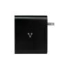 CARGADOR DE PARED VORAGO TIPO C/100W/5 PTOS/QUICK CHARGE 3.0 NEGRO (AU-600)